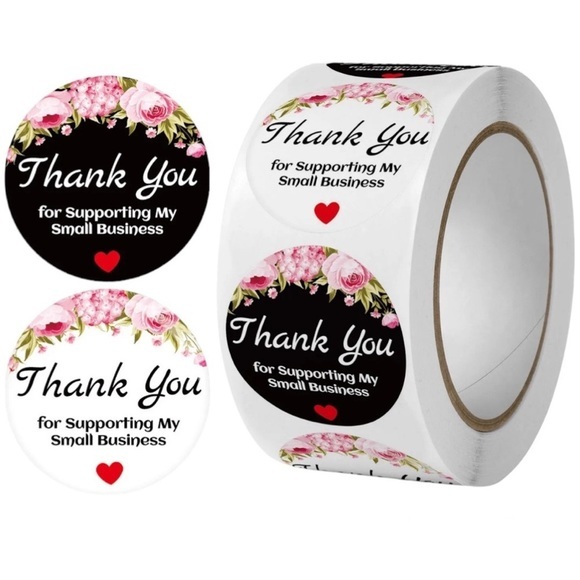 stickers Other - 500 Pcs/Roll Thank You For Supporting My Small Business 1 Inch Gift Stickers..
